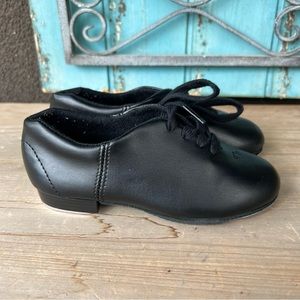 Capezio Fluid Tap Shoes | Black | Youth Kids Size 10.5 | TeleTone Taps |